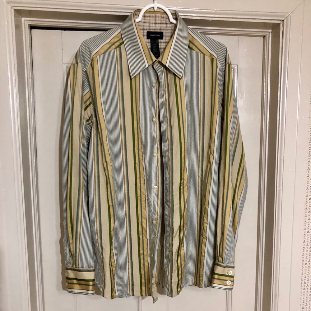 Claiborne Button Down Long Sleeve Shirt